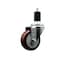 Service Caster 3.5'' Maroon Poly Wheel Swivel 1-1/2'' Expanding Stem Caster SCC-EX20S3514-PPUB-MRN-112 - alternate 1